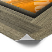 Creëer Uw eigen 6-puit licht bruin open venster Poster (Hoek)