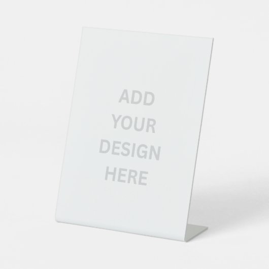 Creëer uw eigen 6 "x 8" voetstuk reclamebord met voetstuk (Voorkant)