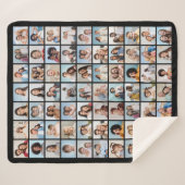 Creëer Uw eigen 70 Fotocollage Fleece Deken (Voorkant (horizontaal))