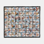 Creëer Uw eigen 70 Fotocollage Fleece Deken (Voorkant (Horizontaal))