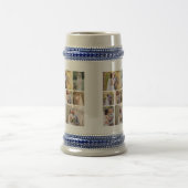 Creëer Uw eigen 7 foto bruiloft collage Bierpul (Center)