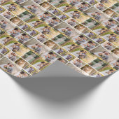 Creëer Uw eigen 7 foto bruiloft collage Cadeaupapier (Hoek)