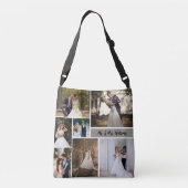 Creëer Uw eigen 7-foto bruiloft collage Crossbody Tas (Achterkant)