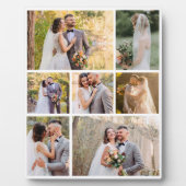 Creëer Uw eigen 7 foto bruiloft collage Fotoplaat (Voorkant)