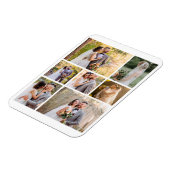 Creëer Uw eigen 7 foto bruiloft collage Magneet (Linkerzijde)