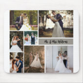 Creëer Uw eigen 7-foto bruiloft collage Muismat (Voorkant)