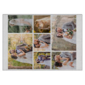 Creëer Uw eigen 7 foto bruiloft collage Snijplank (Voorkant)