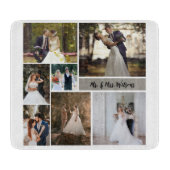 Creëer Uw eigen 7-foto bruiloft collage Snijplank (Voorkant)