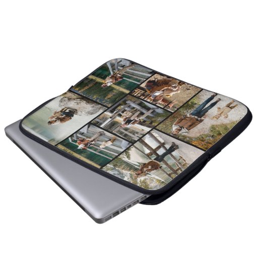 Creëer Uw eigen 7 Fotocollage Electronics Bag Laptop Sleeve (Voorkant onderkant)