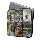 Creëer Uw eigen 7 Fotocollage Electronics Bag Laptop Sleeve (Voorkant Links)