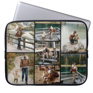 Creëer Uw eigen 7 Fotocollage Electronics Bag Laptop Sleeve