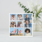 Creëer Uw Eigen 7 Fotocollage Groet Kaart (Staand voorkant)