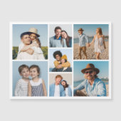Creëer Uw eigen 7 Fotocollage Magnetische Kaart (Voorkant)
