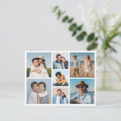 Creëer Uw eigen 7 Fotocollage Wenskaart (Staand voorkant)