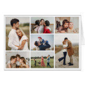 Creëer Uw eigen 7 Fotocollage Wenskaart (Voorkant Horizontaal)