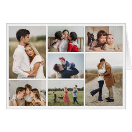 Creëer Uw eigen 7 Fotocollage Wenskaart