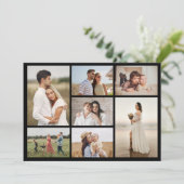 Creëer Uw eigen 7 Fotocollage Wenskaart (Staand voorkant)