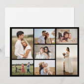 Creëer Uw eigen 7 Fotocollage Wenskaart (Voorkant / Achterkant)