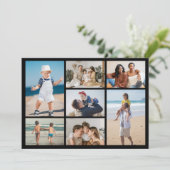 Creëer Uw eigen 7 Fotocollage Wenskaart (Staand voorkant)