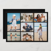 Creëer Uw eigen 7 Fotocollage Wenskaart (Voorkant / Achterkant)