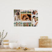 Creëer Uw eigen 7 Kleur voor fotocollage bewerken Poster (Keuken)