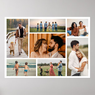 Creëer Uw eigen 7 Kleur voor fotocollage bewerken Poster