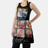 Creëer Uw eigen 7 Naam fotocollage zwart Schort (Insitu)