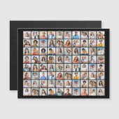 Creëer Uw eigen 80-fotocollage magneetkaart (Voorkant / Achterkant)