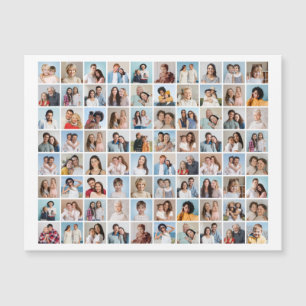 Creëer Uw eigen 80-fotocollage magneetkaart