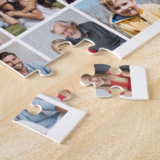 Creëer Uw eigen 80-fotokleurbewerkbare bewerkbare  Legpuzzel (Zijkant)