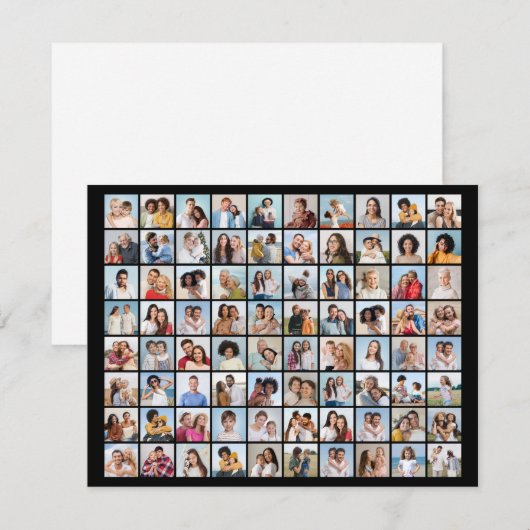 Creëer Uw eigen 80-fotokleurbewerkbare bewerkbare  Notitiekaartje (Voorkant / Achterkant)