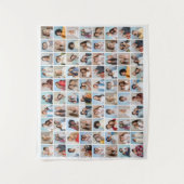 Creëer Uw eigen 80-fotokleurbewerkbare bewerkbare  Wandkleed (Voorkant)