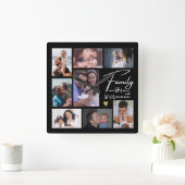 Creëer Uw eigen 8 citaat voor fotocollage Vierkante Klok (Huis)