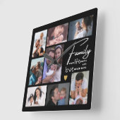 Creëer Uw eigen 8 citaat voor fotocollage Vierkante Klok (Hoek)