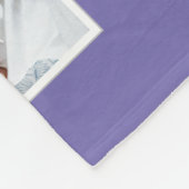 Creëer Uw Eigen 8 Familie Fotocollage Paarse Fleece Deken (Hoek)