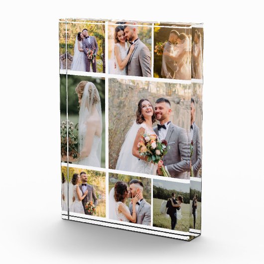 Creëer Uw eigen 8 foto bruiloft collage (Rechts)
