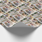 Creëer Uw eigen 8 foto bruiloft collage Cadeaupapier (Hoek)