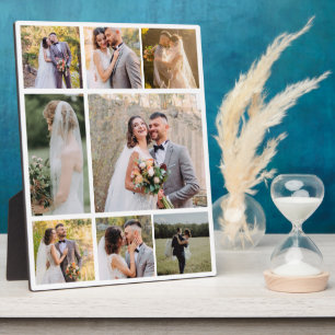 Creëer Uw eigen 8 foto bruiloft collage Fotoplaat