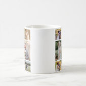 Creëer Uw eigen 8 foto bruiloft collage Koffiemok (Center)