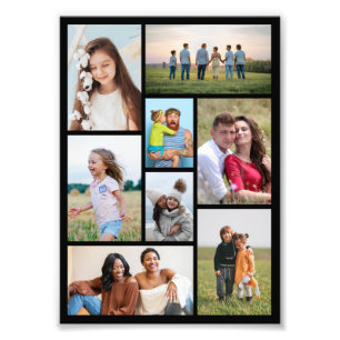 Creëer Uw eigen 8 Foto Collage Foto Uitbreiding Afdruk