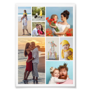 Creëer Uw eigen 8 Foto Collage Foto Uitbreiding Afdruk