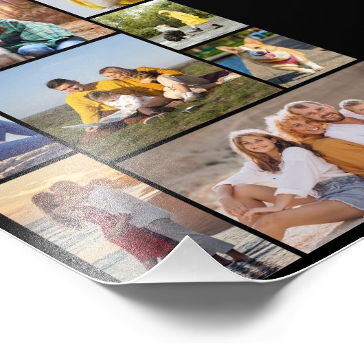 Creëer Uw eigen 8 Foto Collage Foto Uitbreiding Afdruk (Hoek)