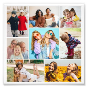 Creëer Uw eigen 8 Foto Collage Foto Uitbreiding Afdruk