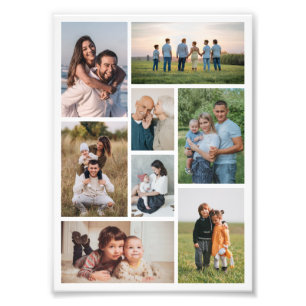Creëer Uw eigen 8 Foto Collage Foto Uitbreiding Afdruk