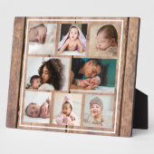 Creëer Uw Eigen 8 Foto Collage Rustiek Barnwood Fotoplaat (Zijkant)