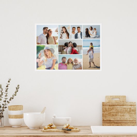 Creëer Uw eigen 8 foto Poster (Keuken)