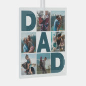 Creëer Uw eigen 8 Fotocollage Pap Glas Ornament (Voorkant Rechts)