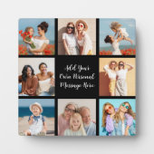 Creëer Uw eigen 8 Fotocollage Voeg uw groet toe Fotoplaat (Voorkant)