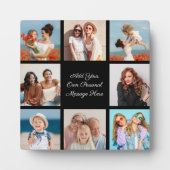 Creëer Uw eigen 8 Fotocollage Voeg uw groet toe Fotoplaat (Voorkant)