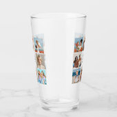 Creëer Uw eigen 8 Fotocollage Voeg uw groet toe Glas (Rechts)